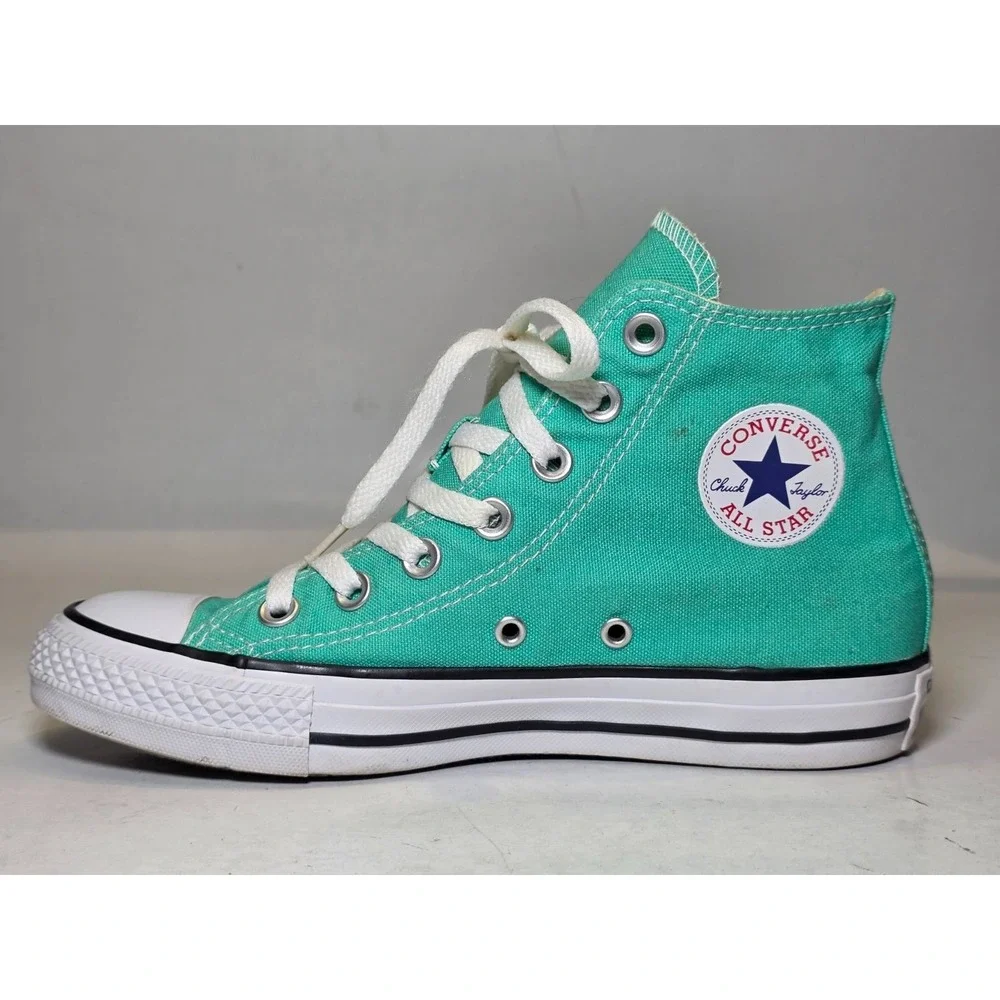 Converse Chuck Taylor All Star Men's Sneakers Size 4 Women's 6 Teal Hi Top Shoes - Picture 6 of 15